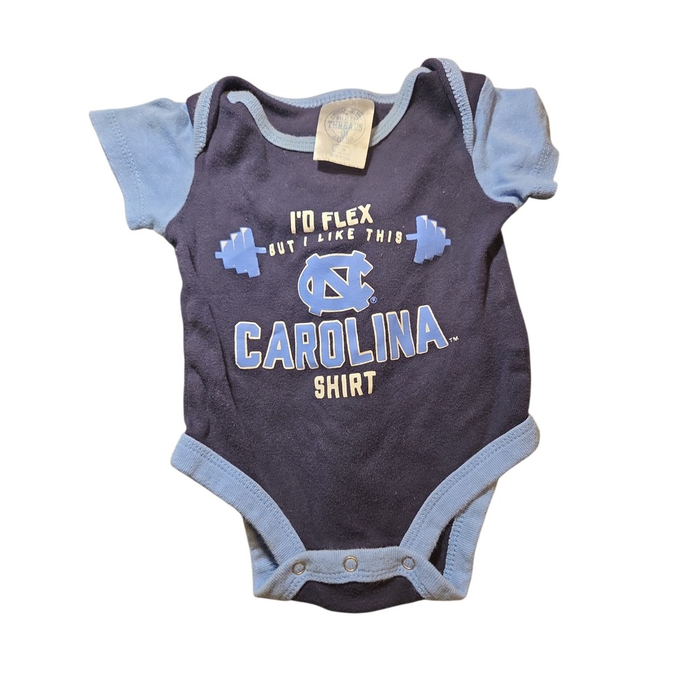 Rivalry Threads UNC North Carolina Tar Heels Infant Bodysuit Navy Blue 0-3M
